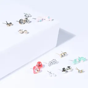 12 Pairs Charming Ears Studs/Tops For Girls