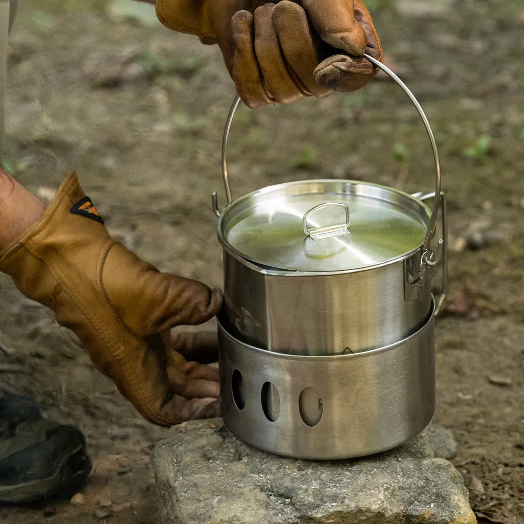 64oz. Bush Pot & Stove Stand COMBO