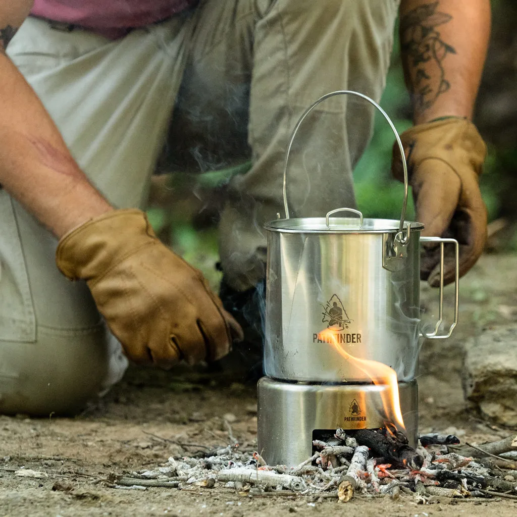 64oz. Bush Pot & Stove Stand COMBO