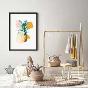 Abstract Pineapple Framed Art