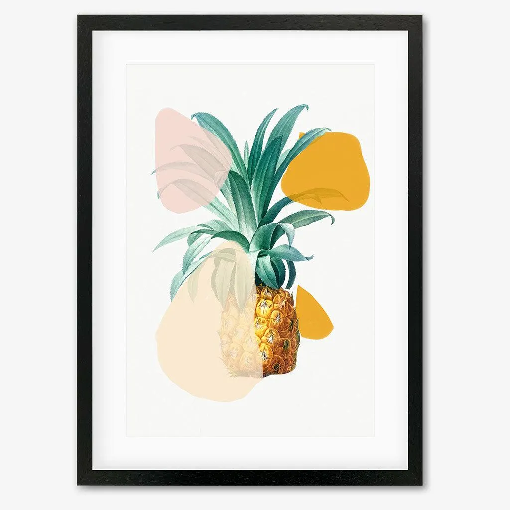 Abstract Pineapple Framed Art