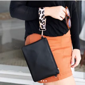 Accessories-Black Wristlet