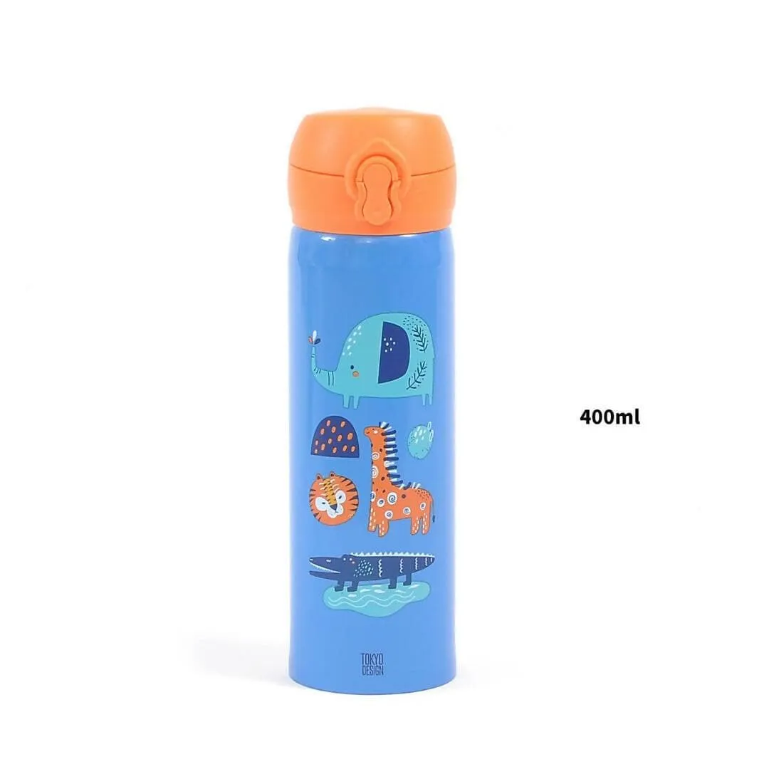 Animals Theme Stainless Steel Water Bottle (400 ML)