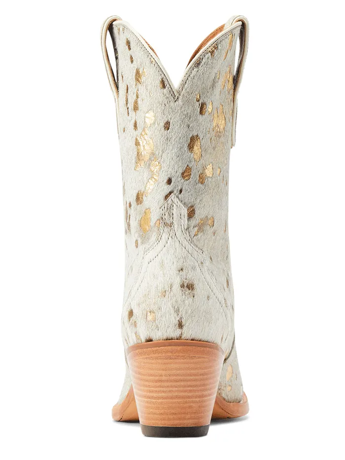 Ariat 10044392 Womens Bandida Western Boot White Metallic Hair On