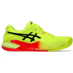 ASICS Gel - Resolution 9 Paris Men's Tennis Shoes, Safety Yellow/Black