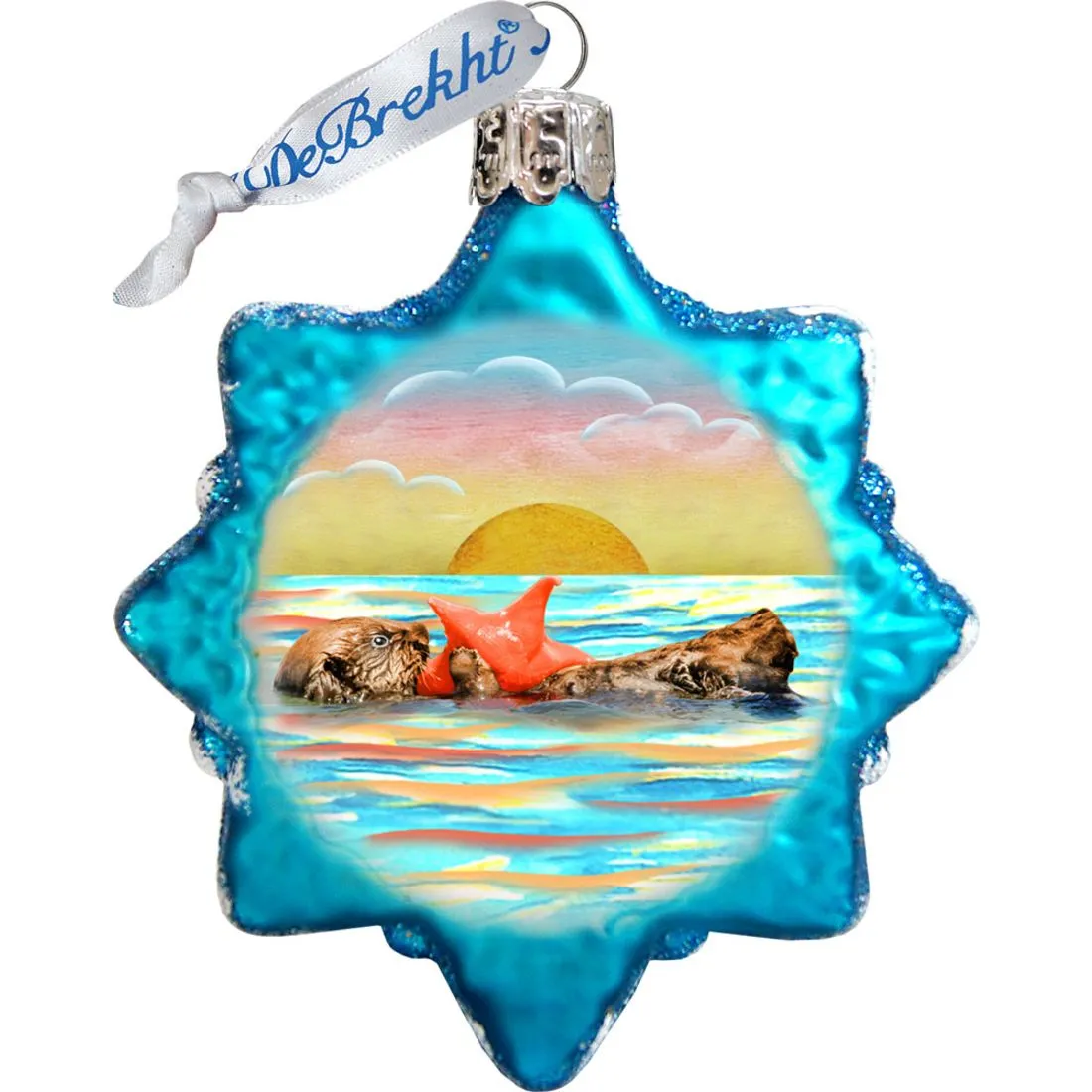 At the Sea Mercury Glass Ornaments Set of 3 by G. DeBrekht - Coastal Holiday Décor - 770134S3