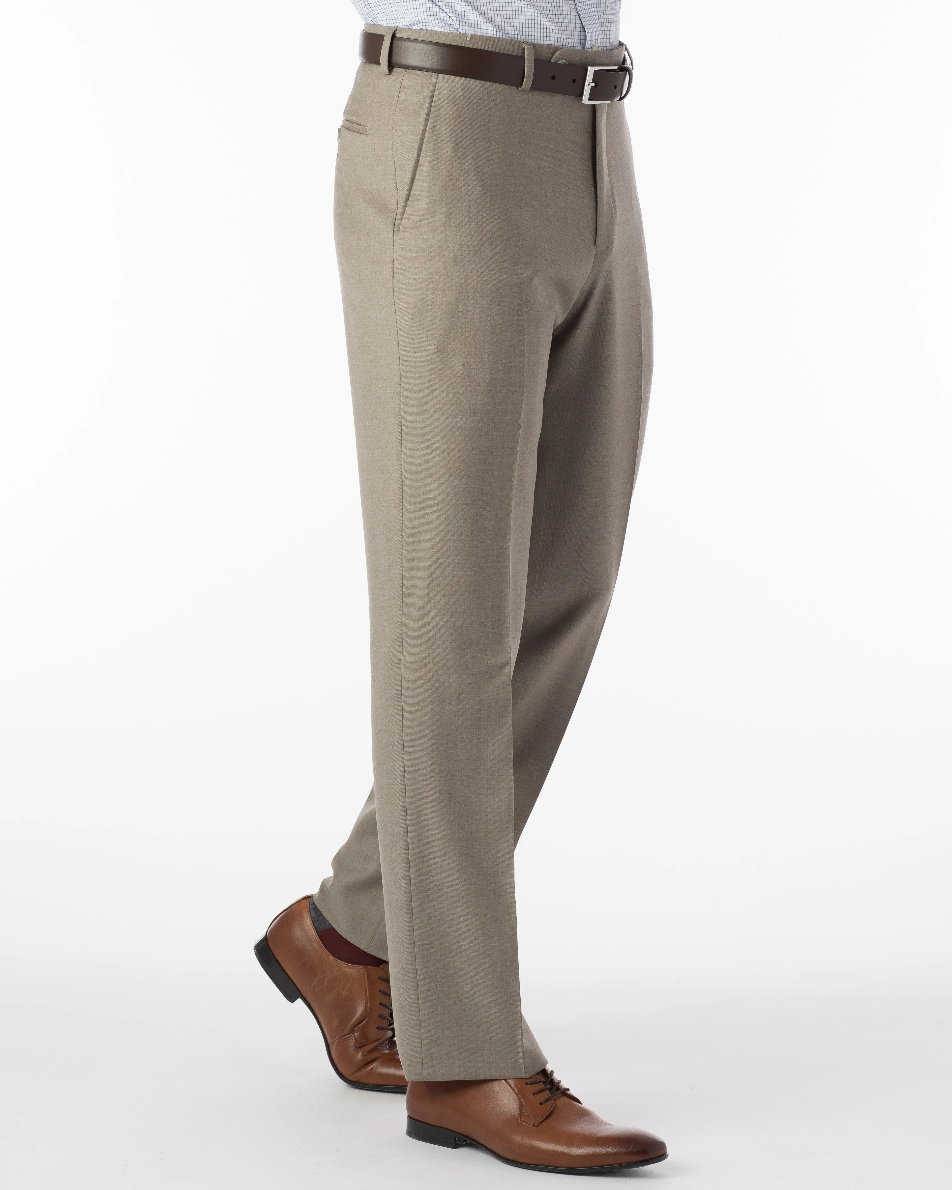 Ballin Pants - Dunhill Super 120’s 4 Harness Serge - Taupe