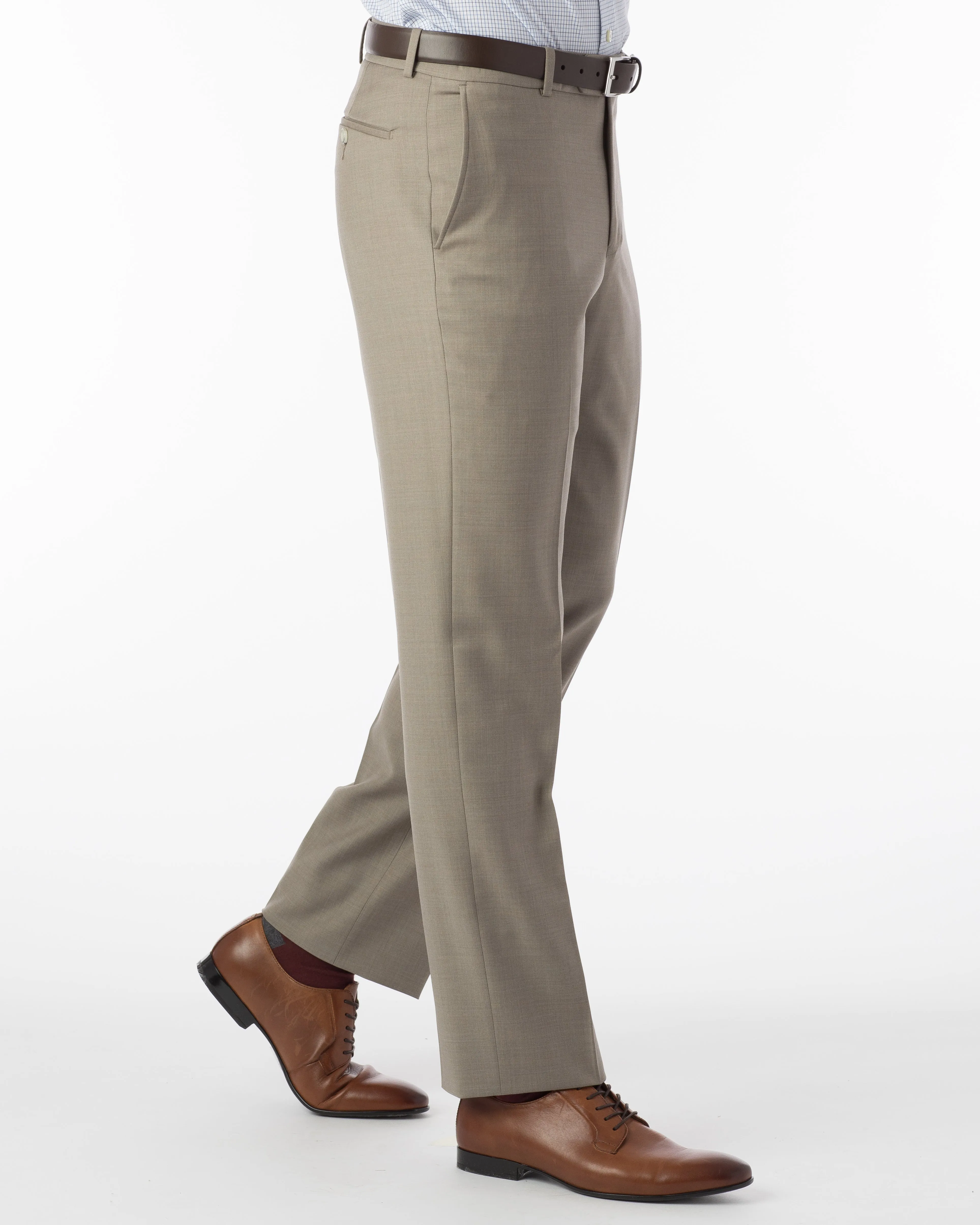 Ballin Pants - Soho Super 120’s 4 Harness Serge - Taupe