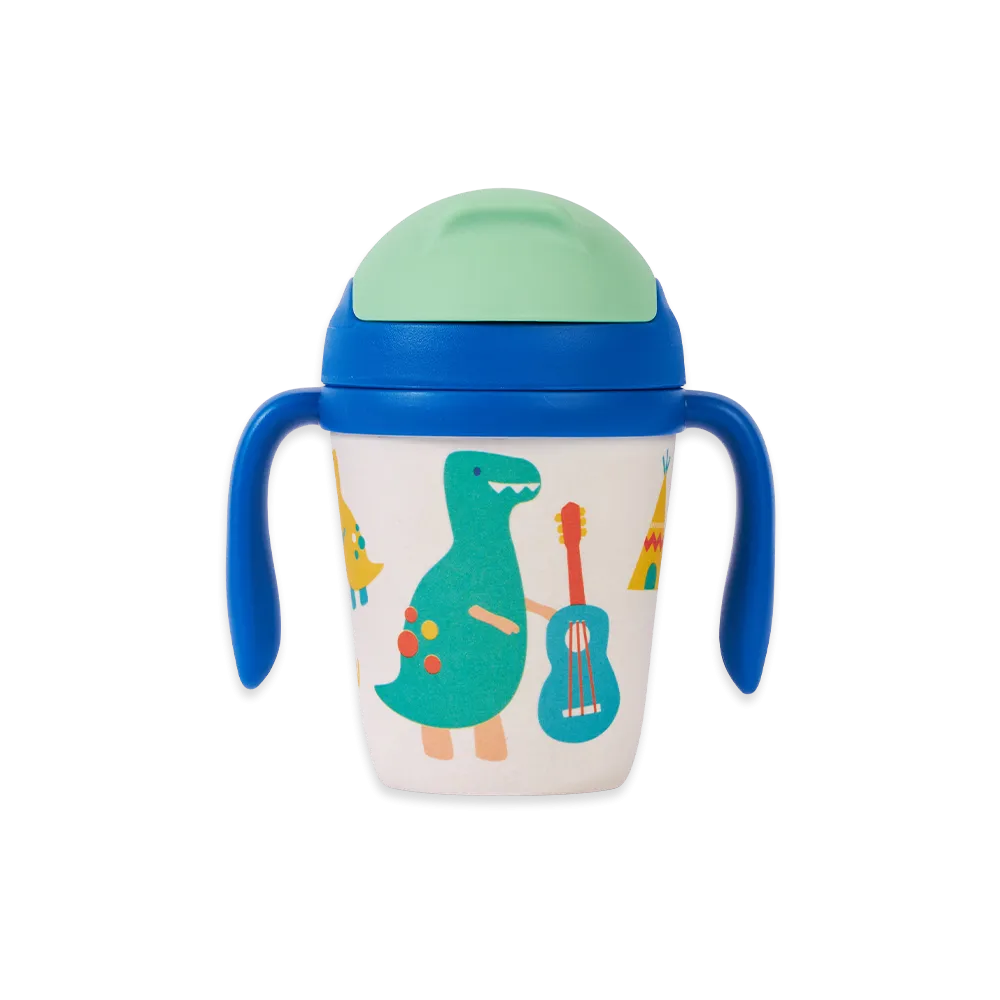 Bamboo Sippy Cup - Dino Rock