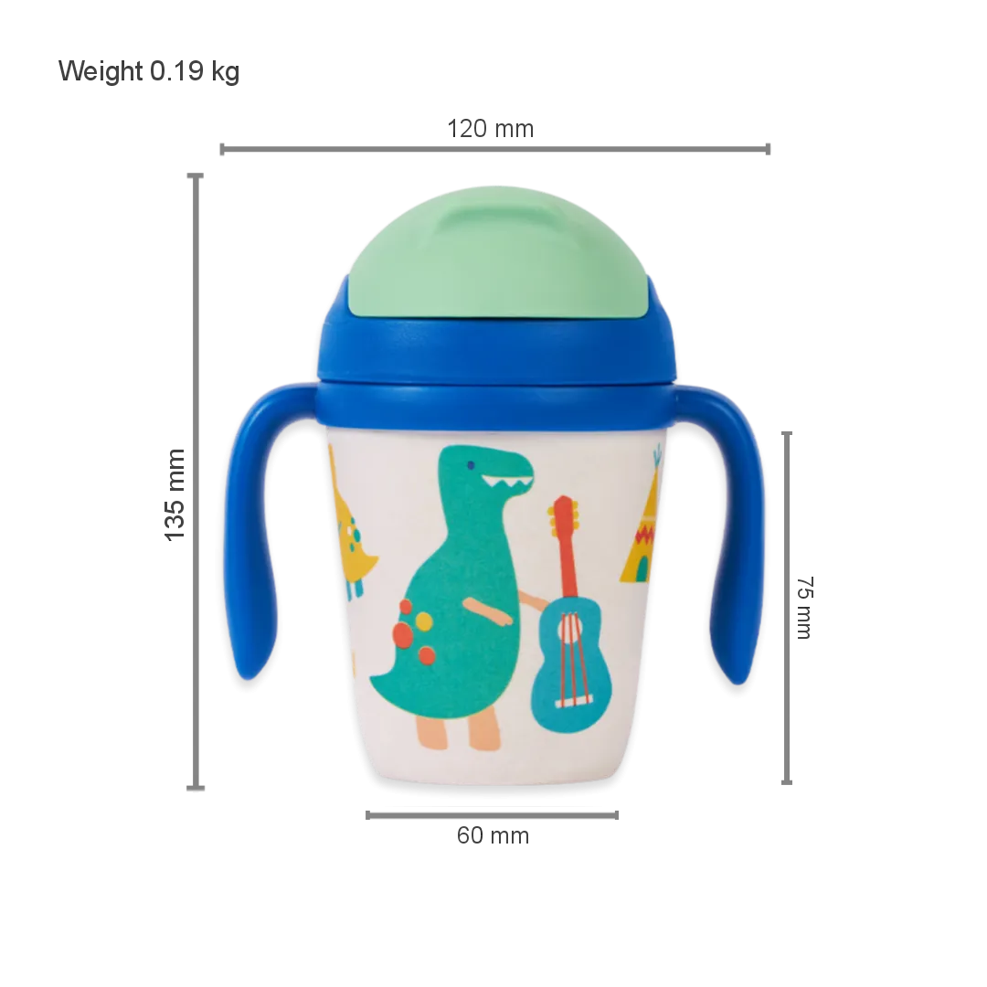 Bamboo Sippy Cup - Dino Rock