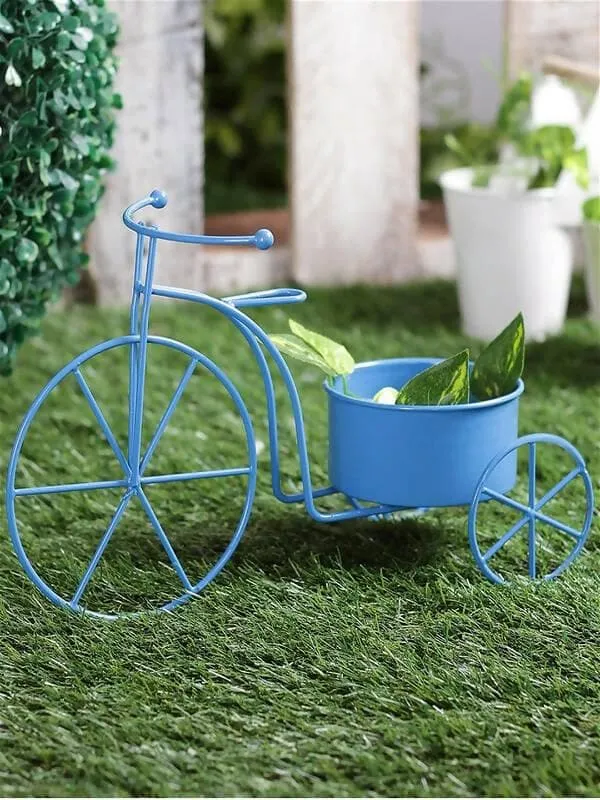 Big Cycle Planter Blue