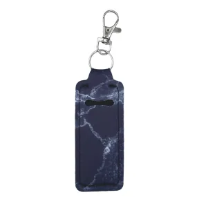 Black Marble Print Chapstick Holder