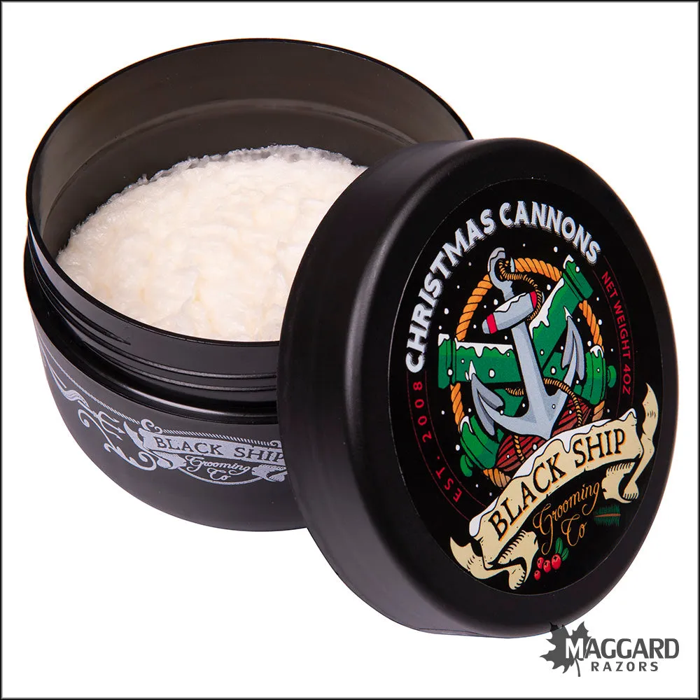 Black Ship Grooming Co. Christmas Cannons Shaving Soap, 4oz - Seasonal Release