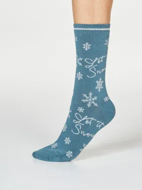 Bobbie Snow Socks - Holly Green