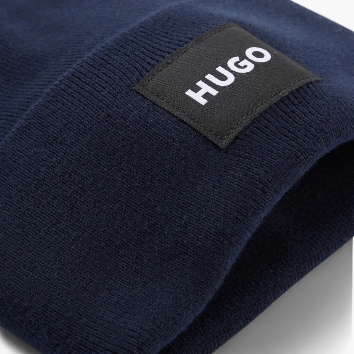 Cotton Beanie Hat With Logo Label