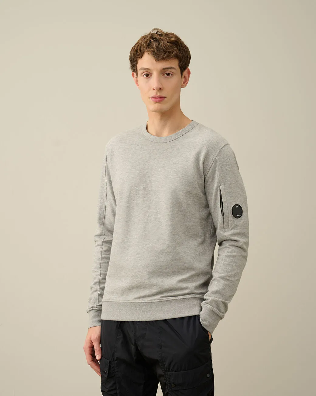 C.P. Company Light Fleece Sweatshirt Grey Melange