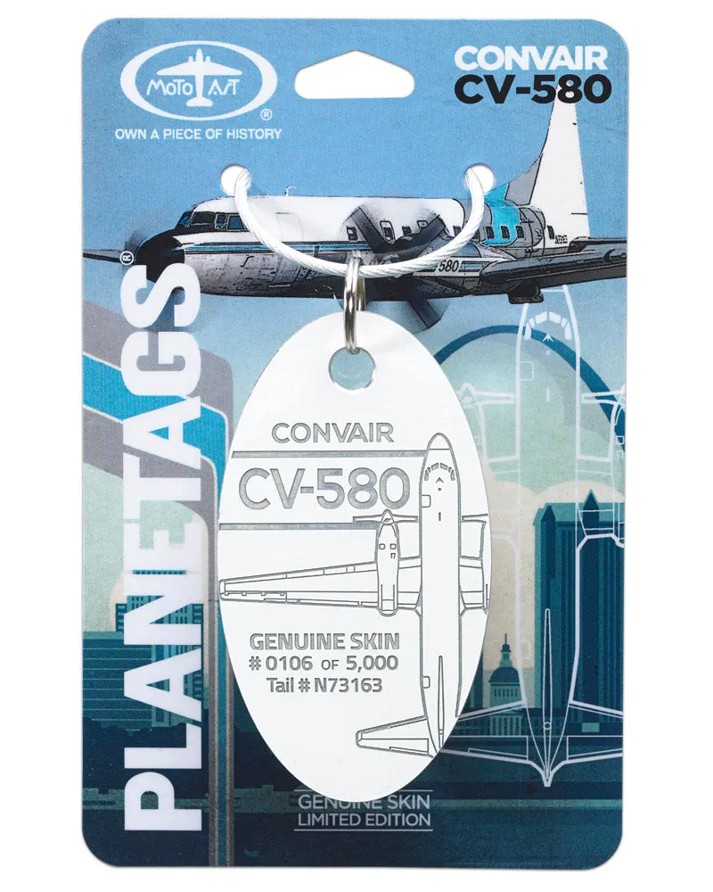 Custom CONVAIR CV-580 - PLANETAGS TAIL # N73163