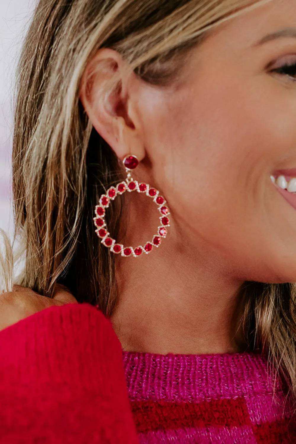 Daybreak Dangle Earring, Red