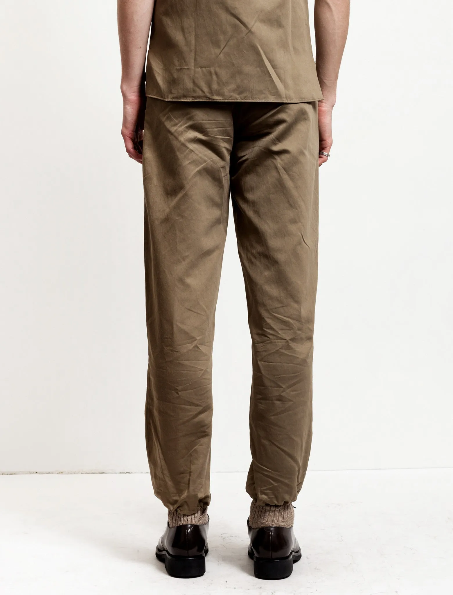 Elasticated Cuff Trouser Khaki