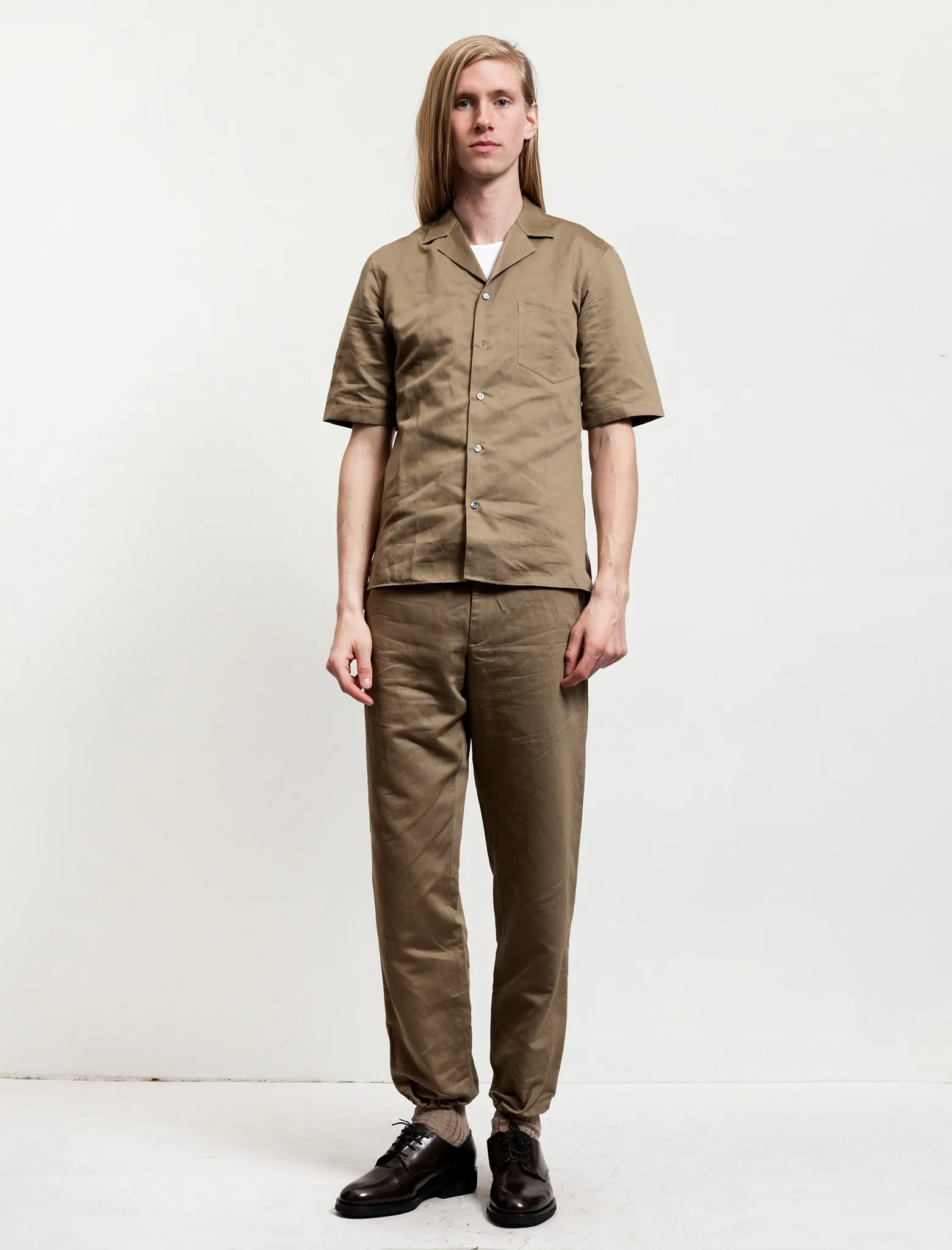 Elasticated Cuff Trouser Khaki