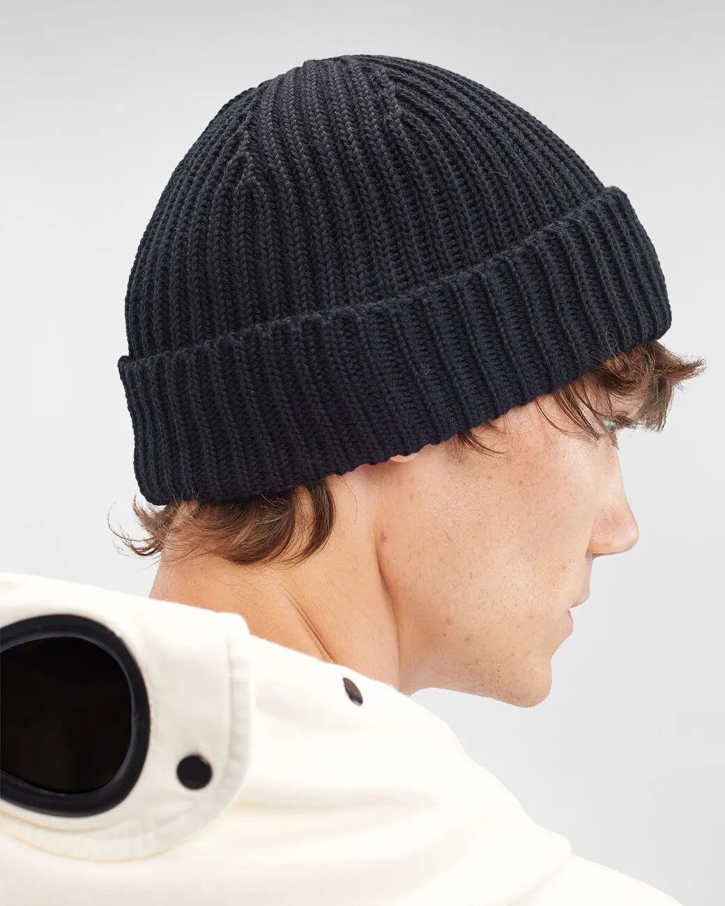 Extra Fine Merino Wool Beanie Total Eclipse