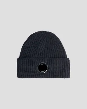 Extra Fine Merino Wool Beanie Total Eclipse