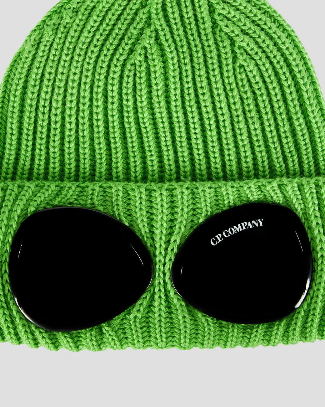 Extra Fine Merino Wool Goggle Beanie Green