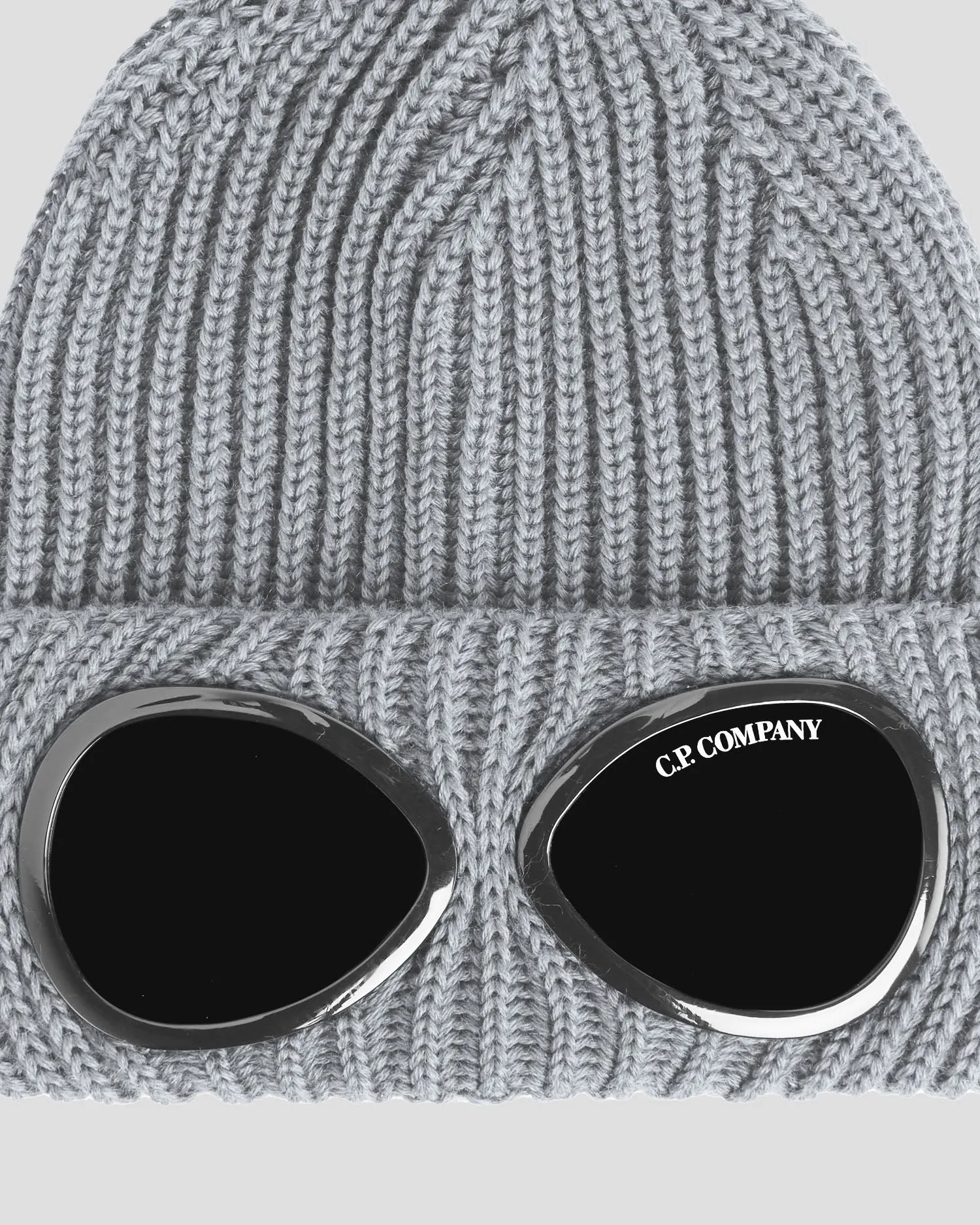 Extra Fine Merino Wool Goggle Beanie Grey Melange