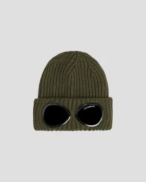 Extra Fine Merino Wool Goggle Beanie Ivy Green