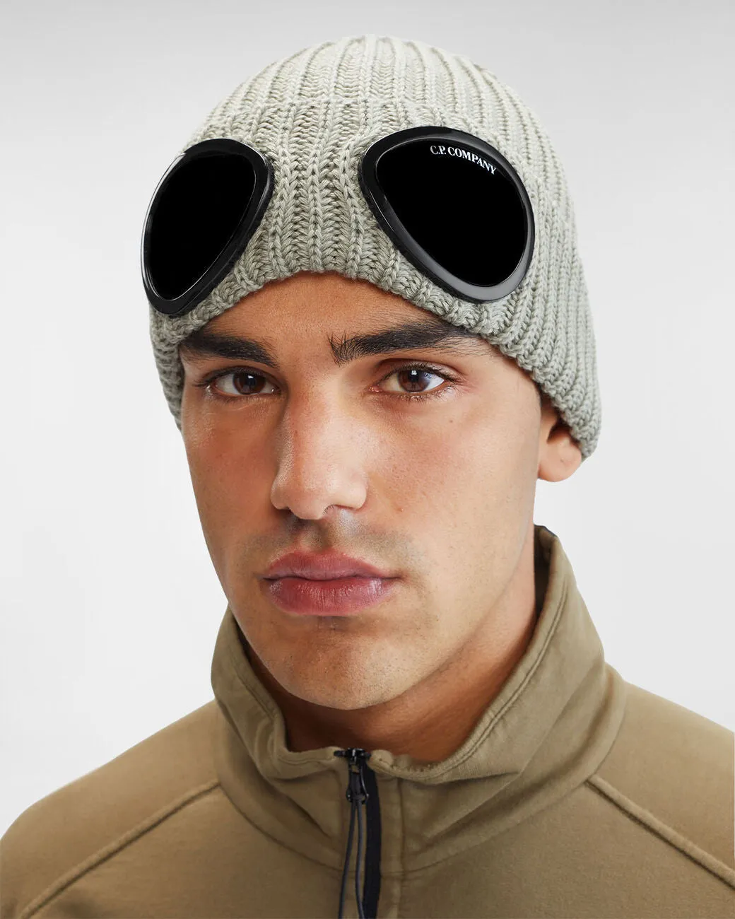 Extra Fine Merino Wool Goggle Beanie Silver Sage