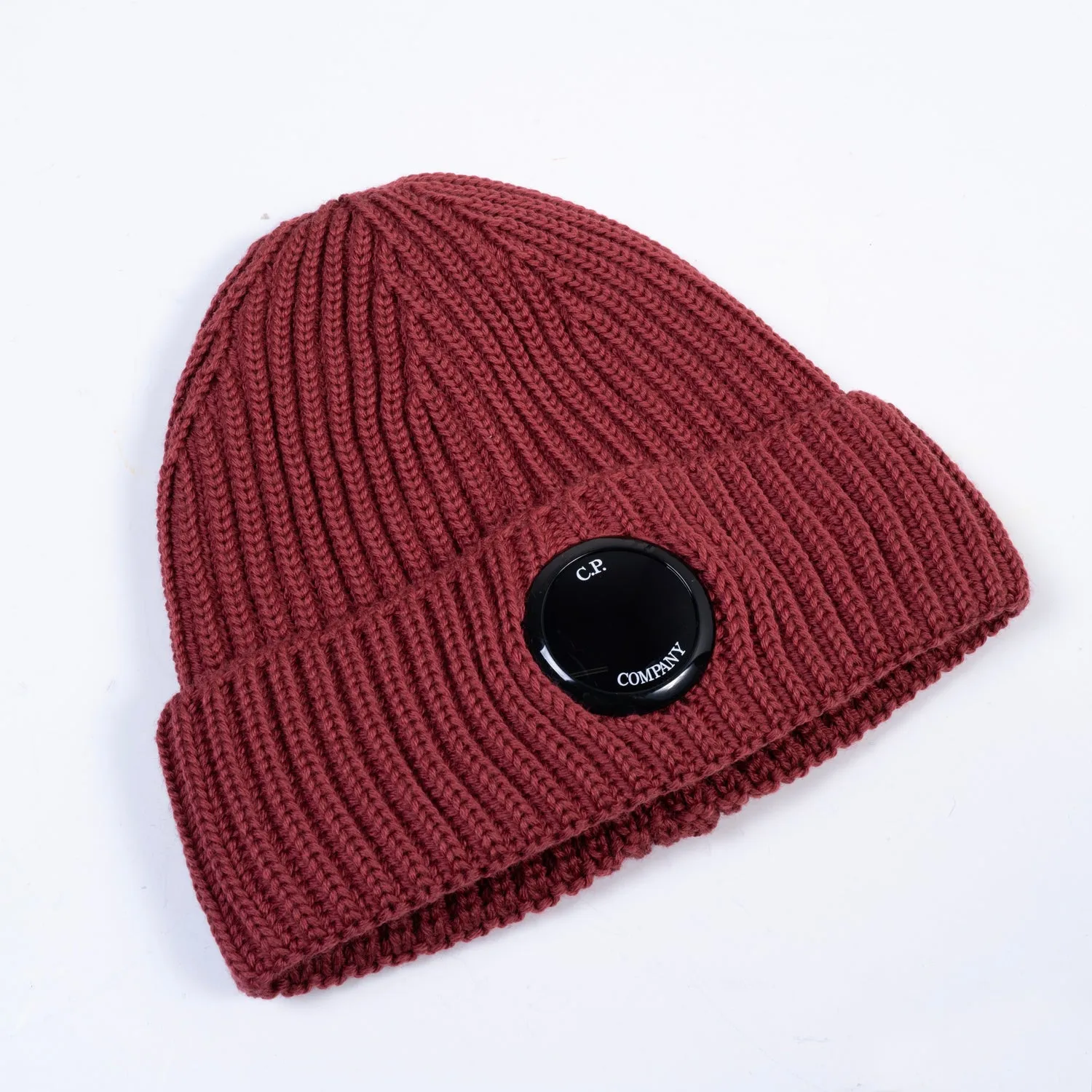 Extra Fine Merino Wool Lens Beanie Ketchup