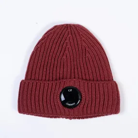 Extra Fine Merino Wool Lens Beanie Ketchup