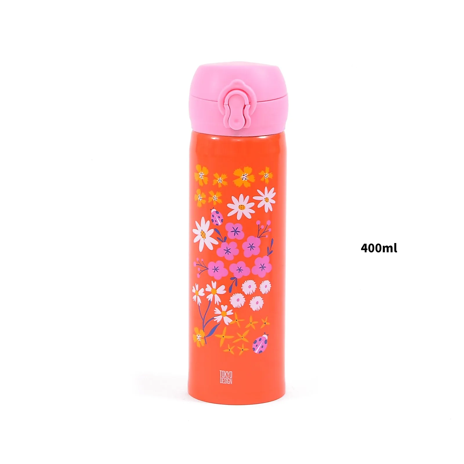 Floral Flower Stainless Steel Water Bottle.(500mL)