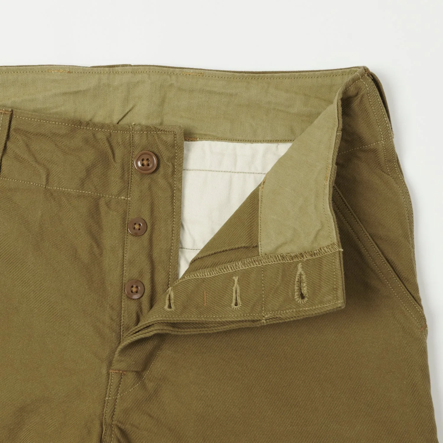 Freewheelers Aviators Trouser - Yarn-Dyed Dark Beige