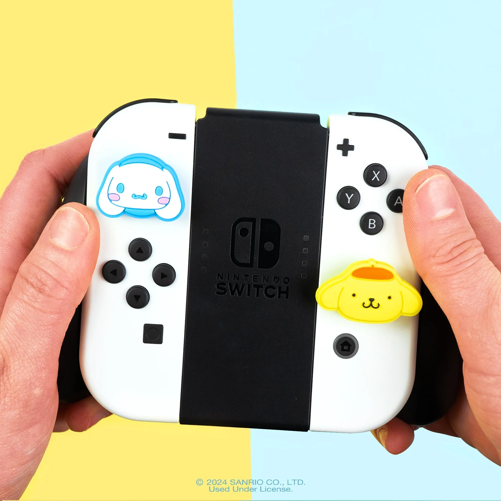 Hello Kitty and Friends Switch Grip Caps (Cinnamoroll   Pompompurin)