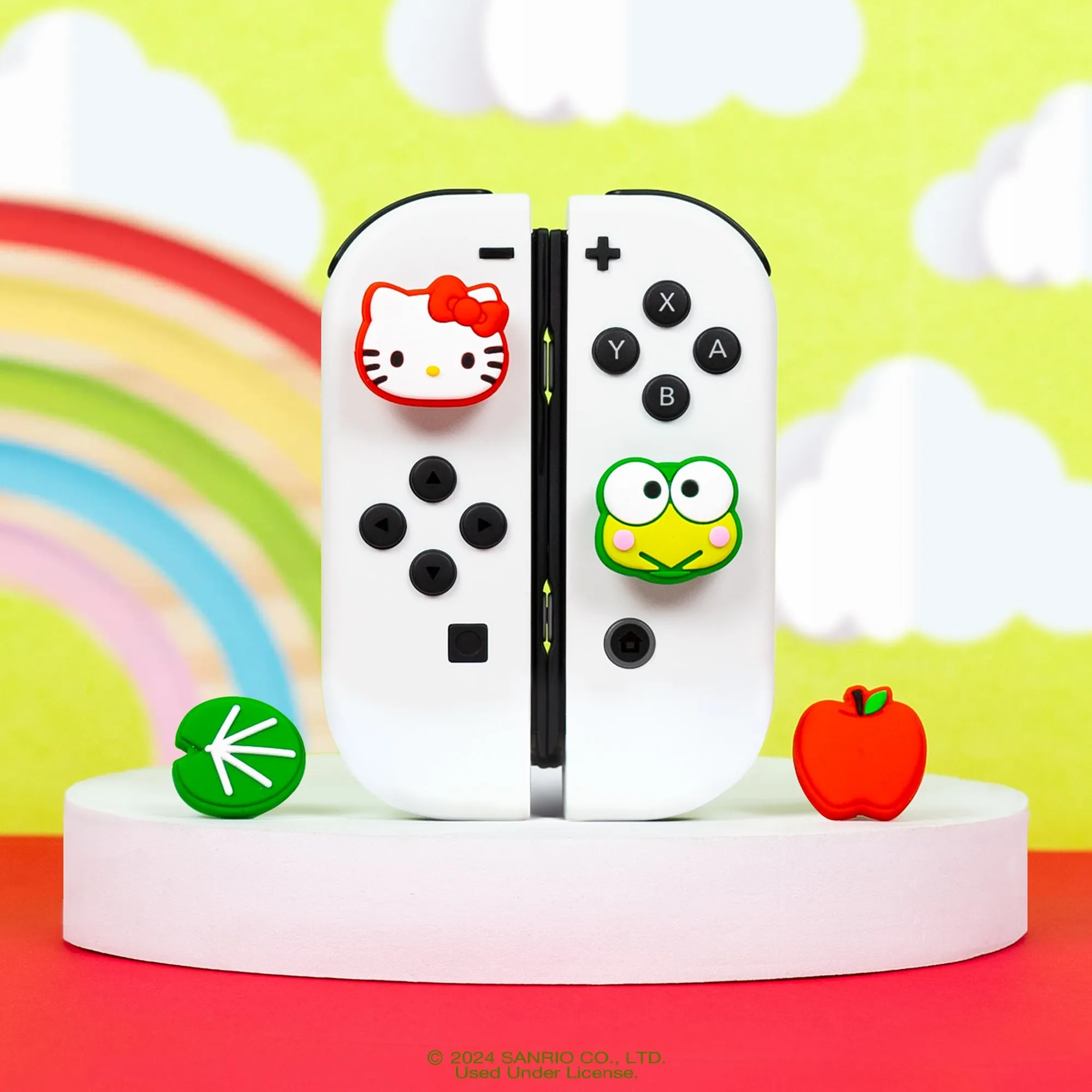 Hello Kitty and Friends Switch Grip Caps (Hello Kitty   Keroppi)