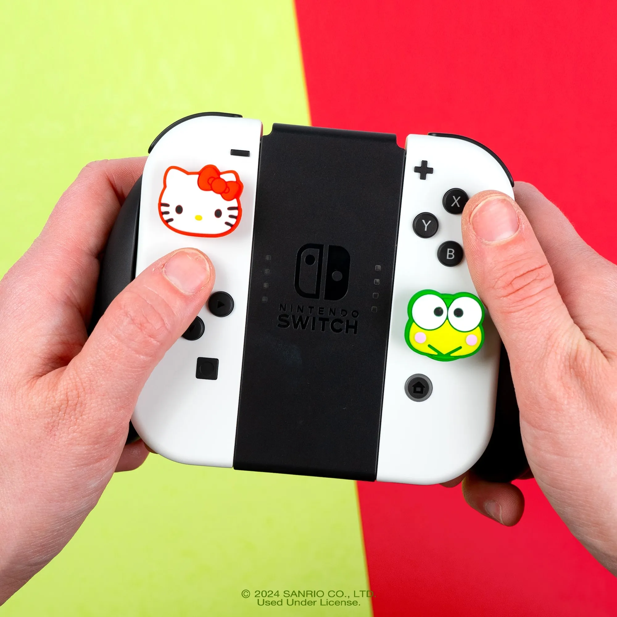 Hello Kitty and Friends Switch Grip Caps (Hello Kitty   Keroppi)