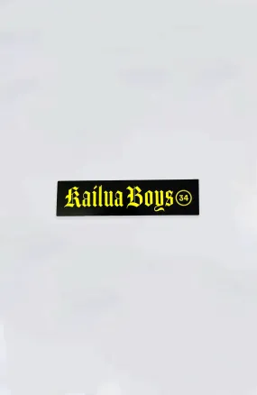 Kailua Boys - KB Black Letter Sticker