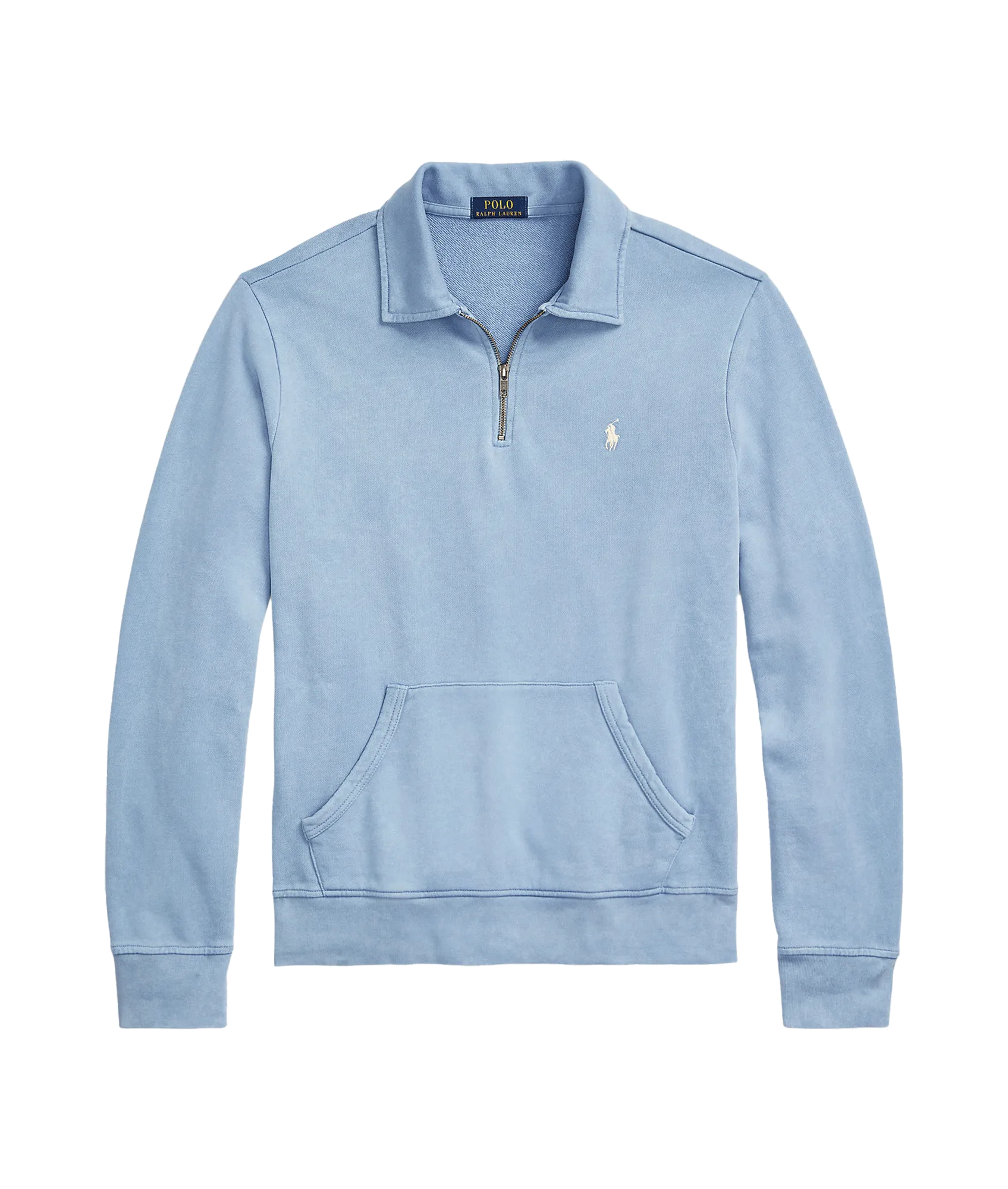 Loopback Fleece Quarter-zip Sweatshirt - Blue