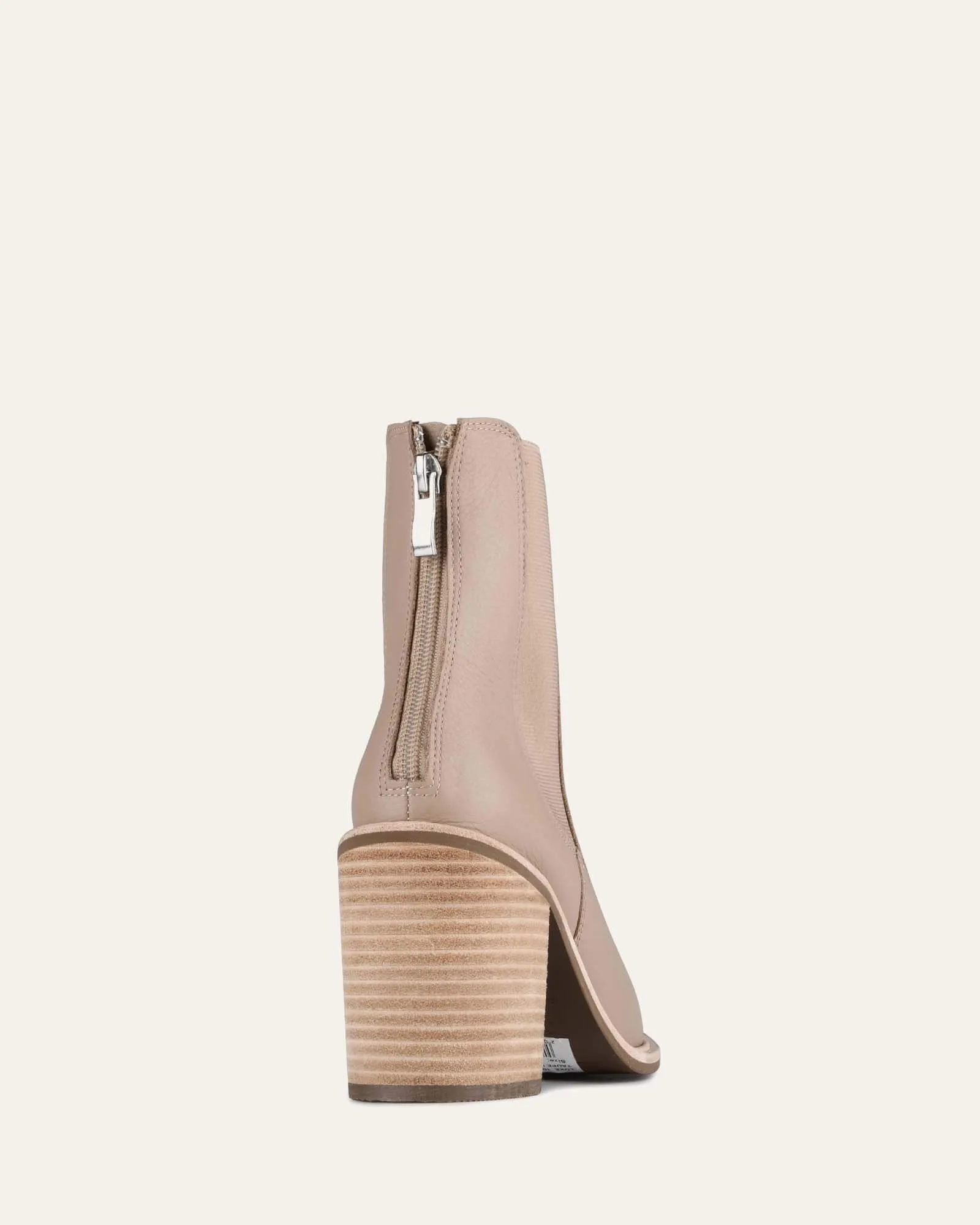 LUXE HIGH ANKLE BOOTS TAUPE LEATHER