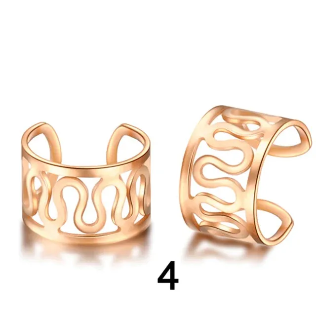 Metal Hair Rings Beads Cuffs Tube Charms