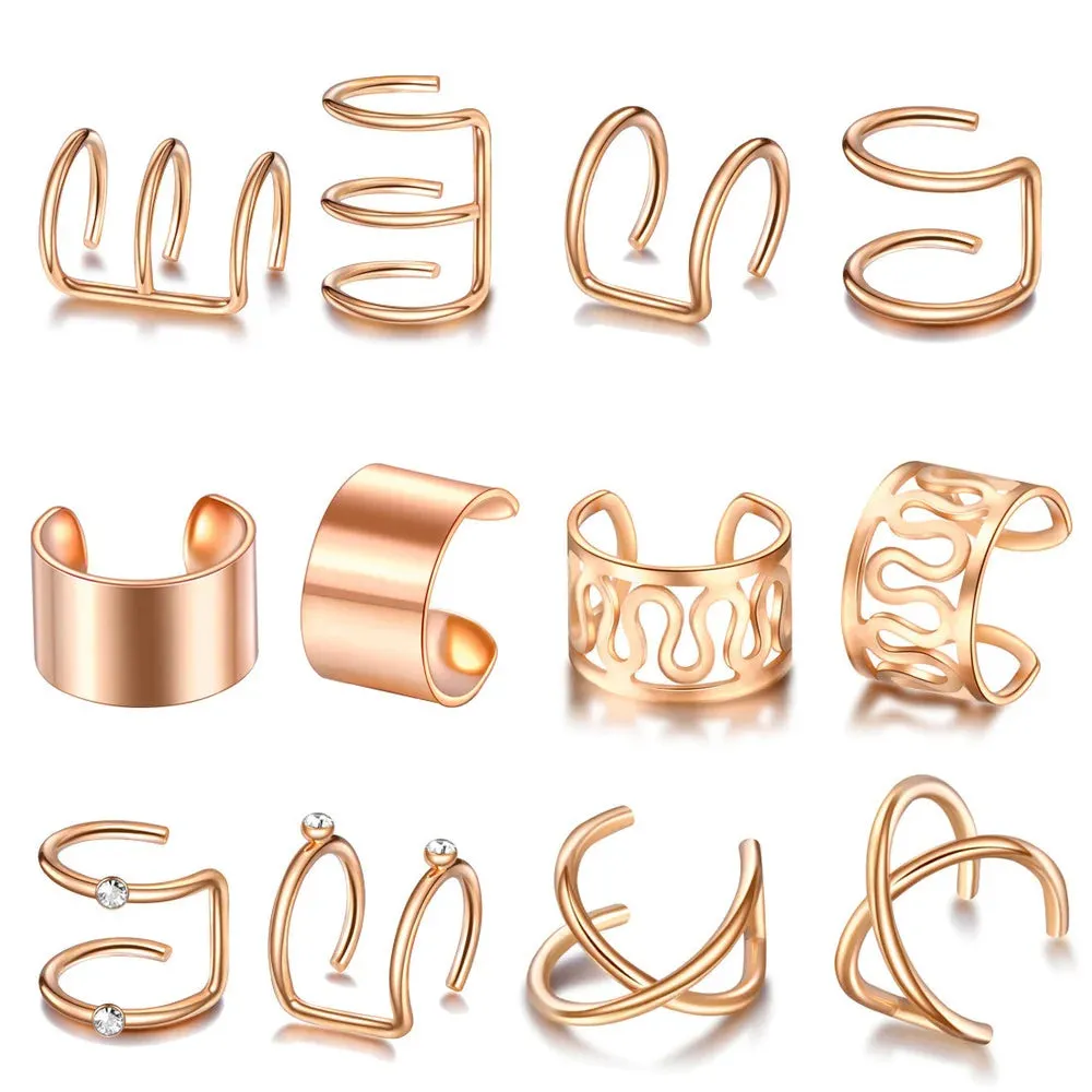 Metal Hair Rings Beads Cuffs Tube Charms