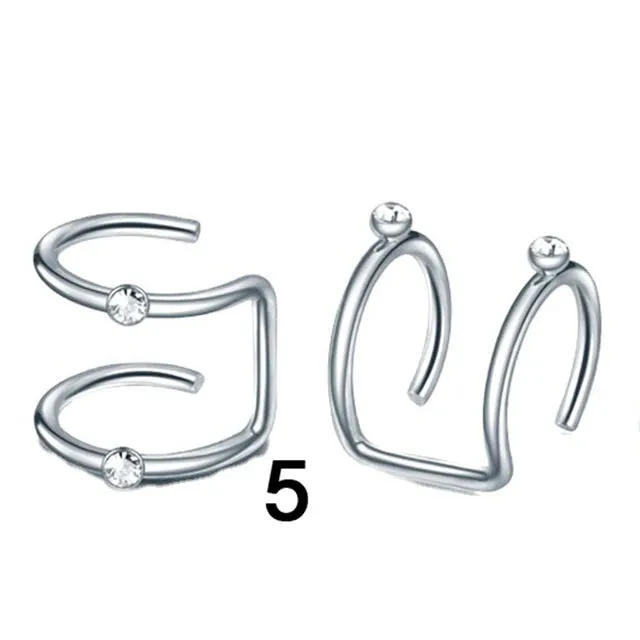 Metal Hair Rings Beads Cuffs Tube Charms