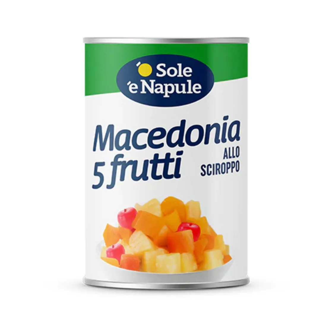 O Sole E Napule Fruit Cocktail In Syrup, 14.4 oz | 410g (12-Cans Per Case)