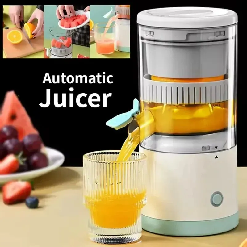 Portable Electric Juicer Wireless Orange Juicer USB Rechargeable Lemon Squeezer Electric Slow Juicers Household Kitchen Tools