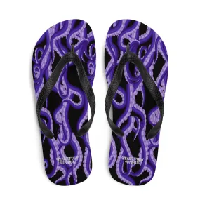 Purple Tentacles Flip-Flops