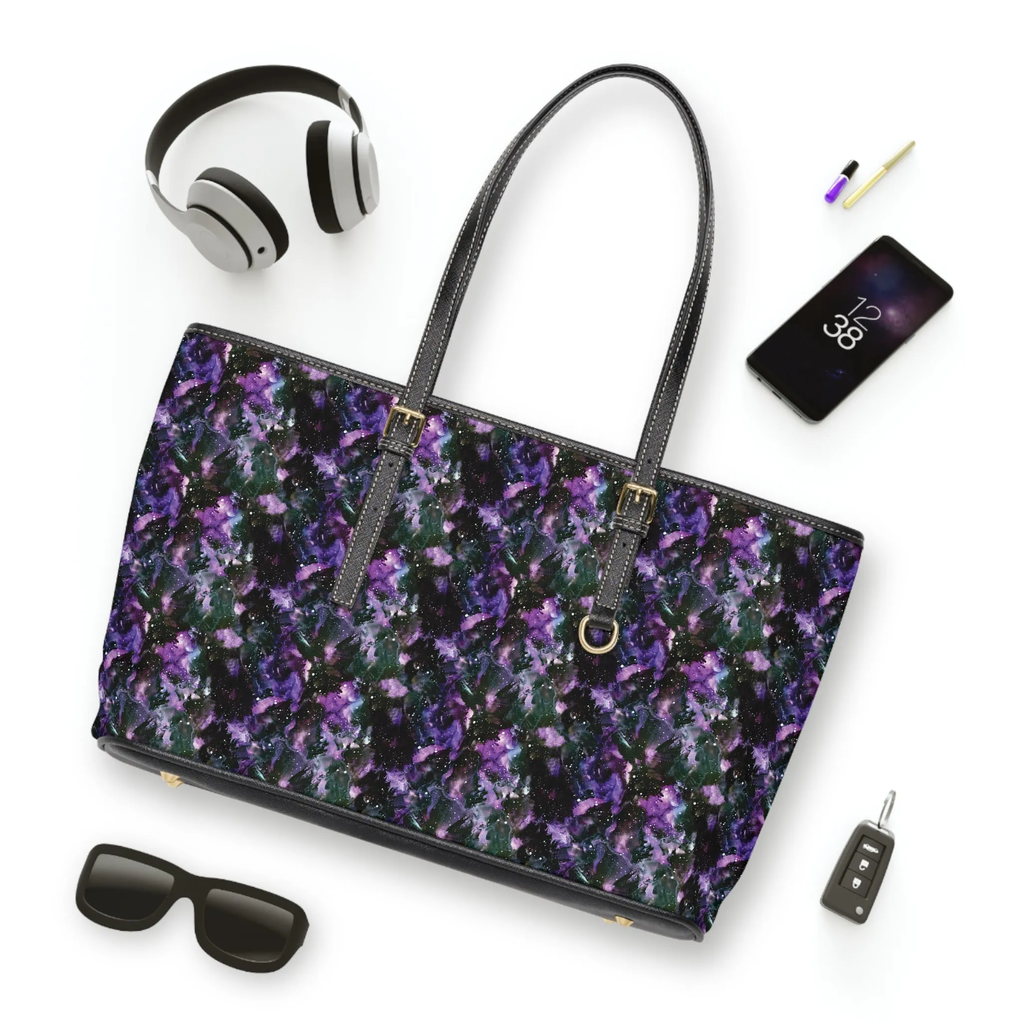 Shoulder Tote Bag - Purple Storm