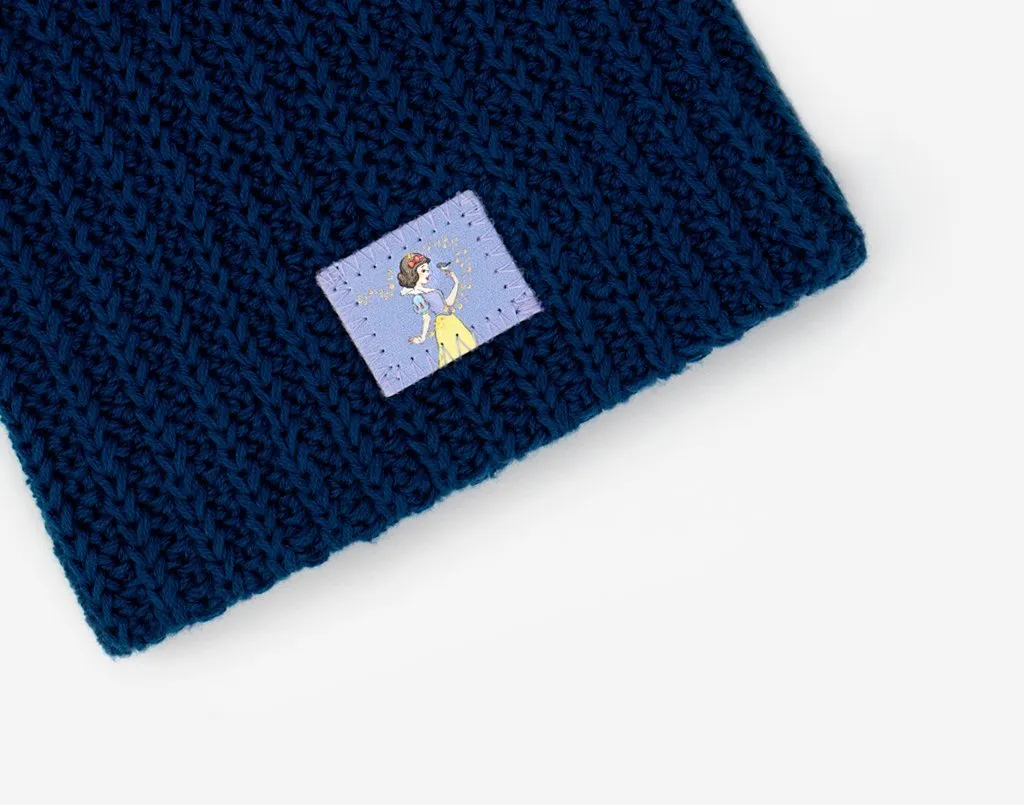 Snow White Navy Baby Beanie