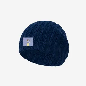 Snow White Navy Baby Beanie