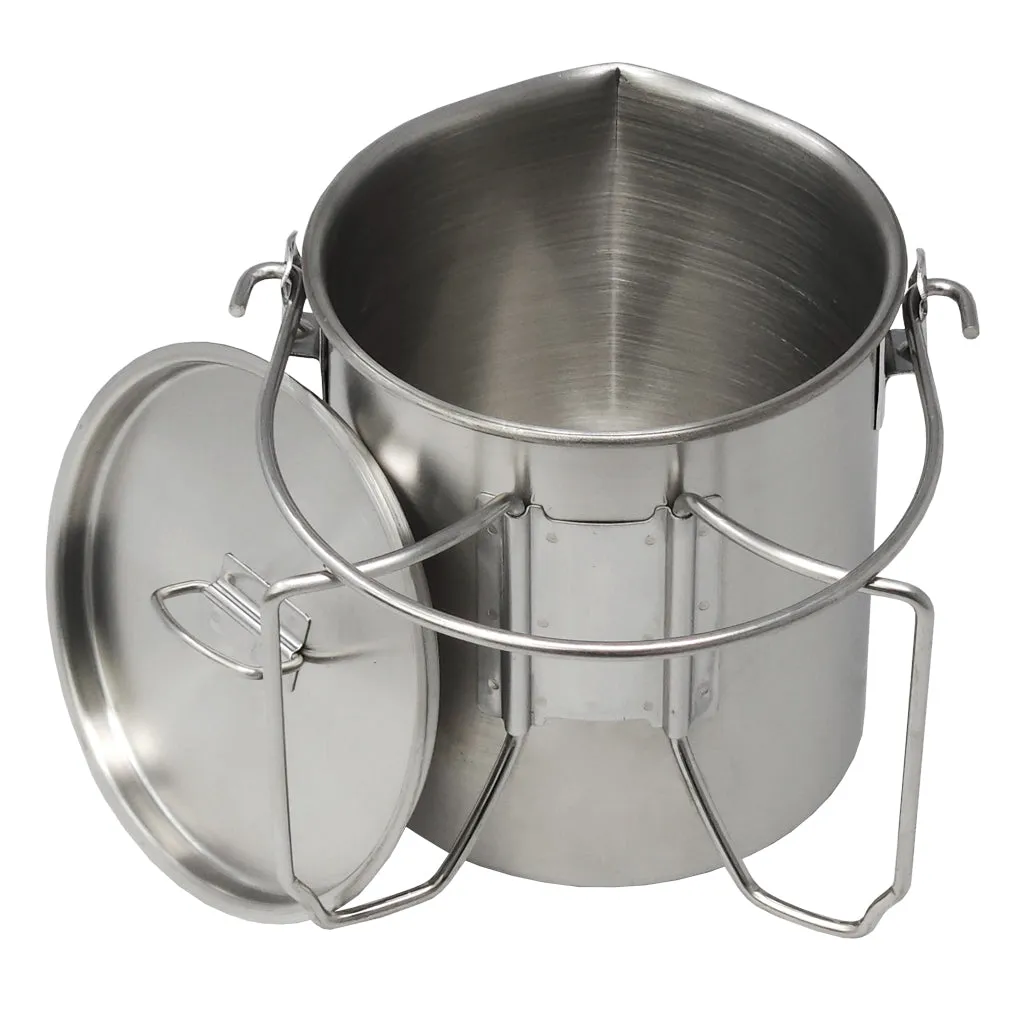 Stainless Steel 1QT. Bush Pot